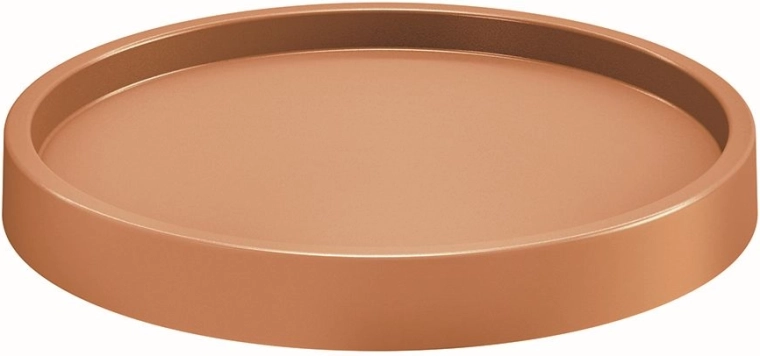 Mobile plant pot stand, round 44.6 cm, terracotta