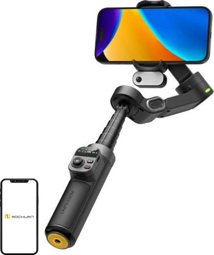 AOCHUAN Smart X3 smartphone stabilizer with AI sensor (black)