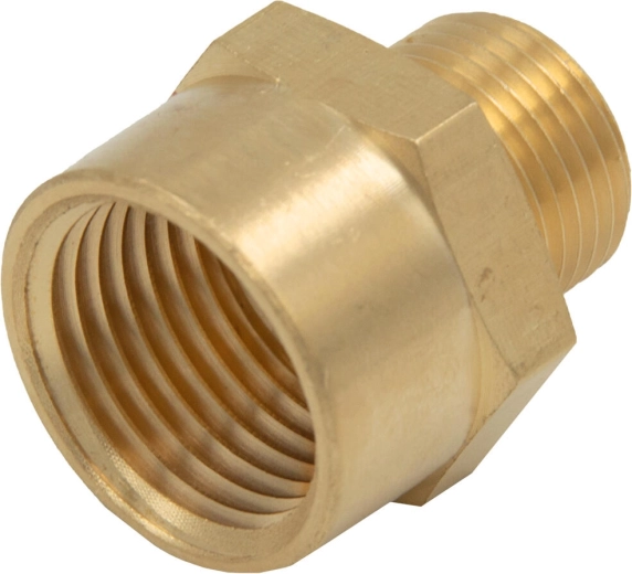 Verloopstuk buitendraad 3/8" × binnendraad 1/2" voor luchttechniek