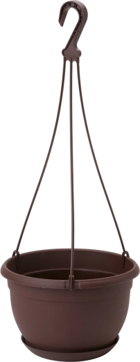 Hangbloempot Malta 27 cm bruin