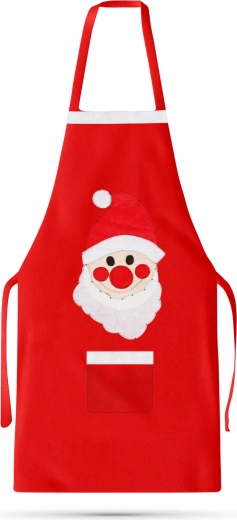 Weihnachtsschürze mit Nikolausmotiv
