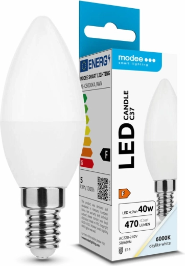 LED-Kerzenlampe E14 4,9 W 470 lm Kaltweiß