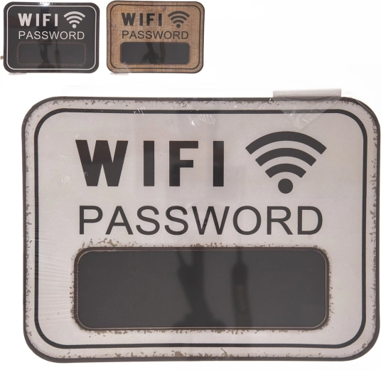 Kreidetafel aus Blech „WLAN‑Passwort“ 39 × 29 cm (3 Varianten)