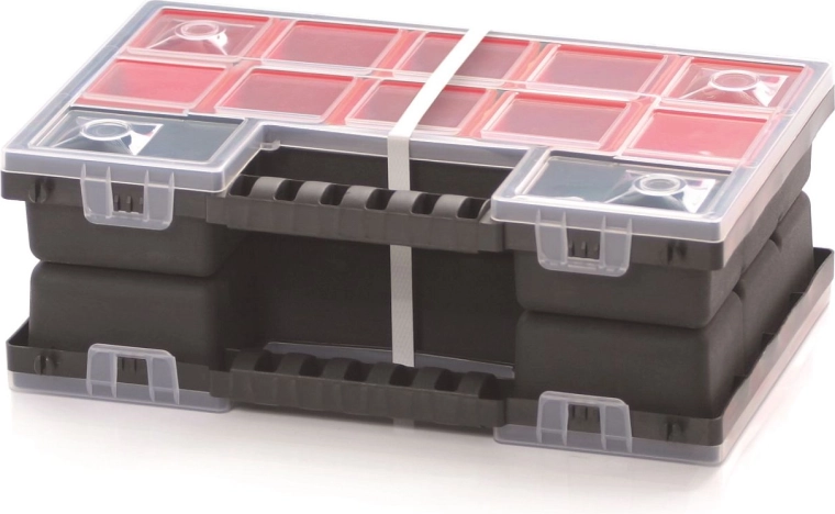 Organiseur en plastique NORB DUO avec compartiments amovibles