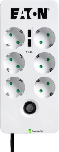 Surge-Protected Power Strip EATON Protection Box 6 USB