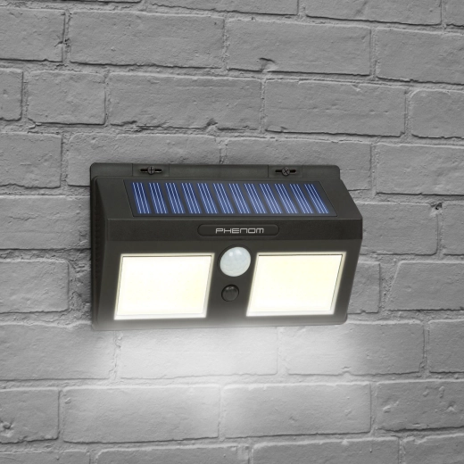 Solarer Wandleuchtstrahler mit Bewegungssensor und COB-LED