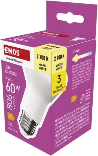 LED Classic R63 E27 7 W 806 lm Warm White Bulb
