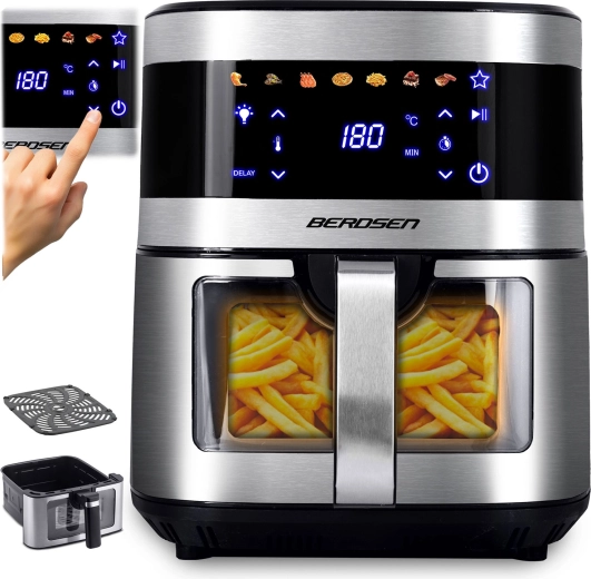 Hot Air Fryer 9.1 L BERDSEN 1700 W with Window
