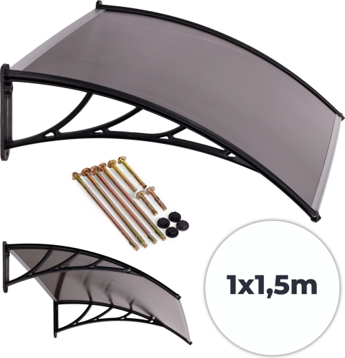 Deurluifel 150 × 100 cm van polycarbonaat MULTIGARDEN