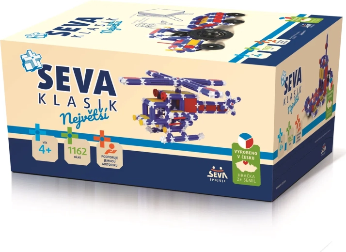 Bouwset SEVA Classic Grootste – kunststof constructieset 1162 stukjes
