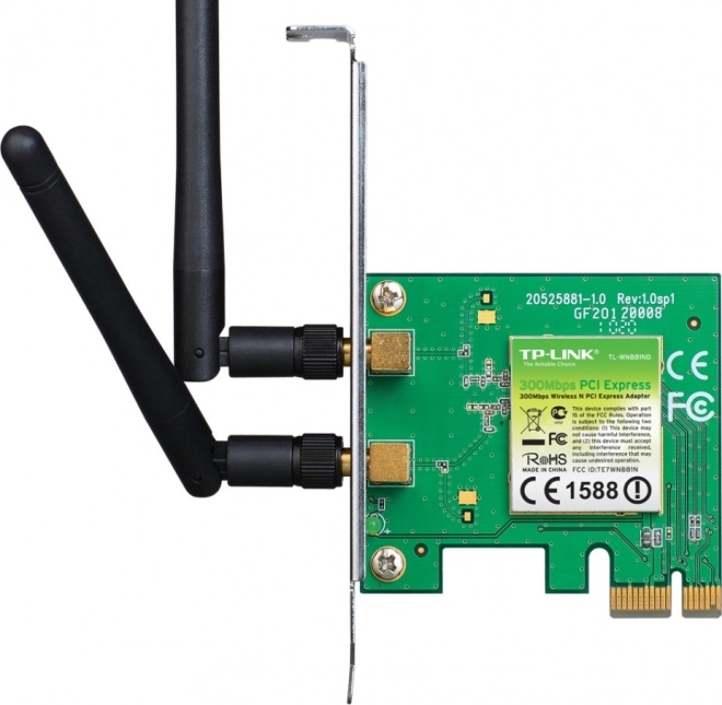 Carte WiFi sans fil N300 PCI-E avec deux antennes