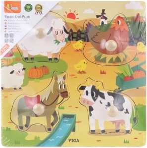 Houten puzzelboerderij