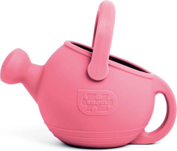 Bigjigs Toys Silikon-Gießkanne für Kinder – korallenrosa