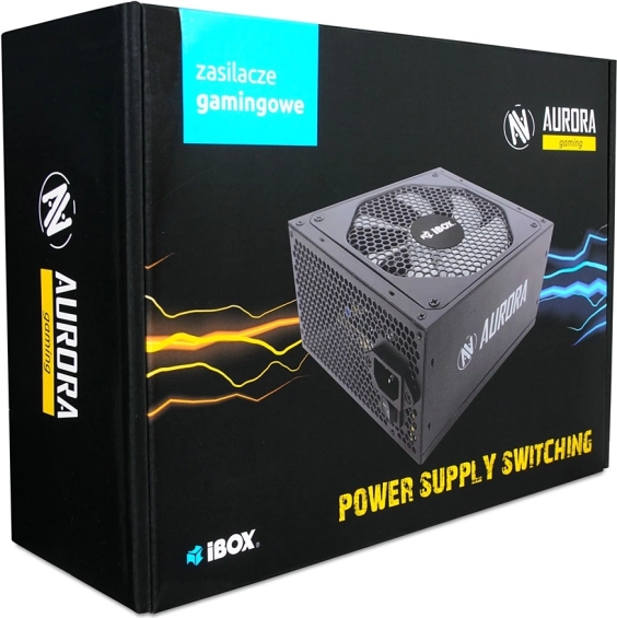 Alimentation de jeu Aurora 500W avec ventilateur 14 cm