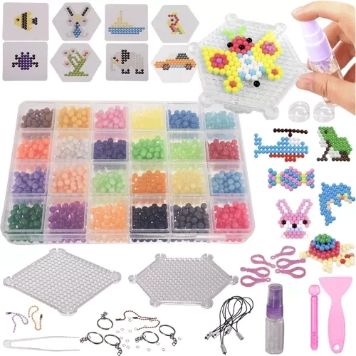 Water Fuse Beads 2800 pcs with Accessories and Templates