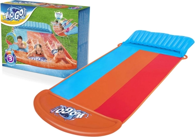 Drie-baan waterglijbaan 4,88 m Bestway