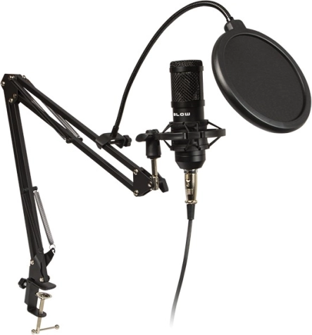 Studiomikrofon mit Halter