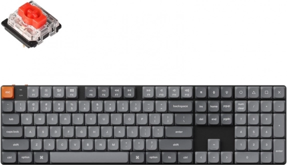 Keychron K5 Max kabellose Low-Profile-Tastatur mit RGB und roten Schaltern