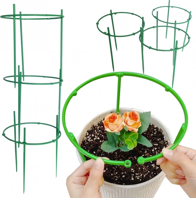 Ronde steunen voor het kweken van planten in potten