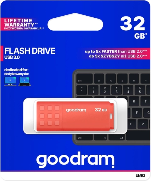 Clé USB Goodram 32GB USB 3.0 Rouge