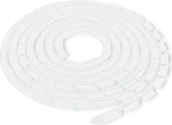 Organisateur de câbles 10 m Blanc/Transparent