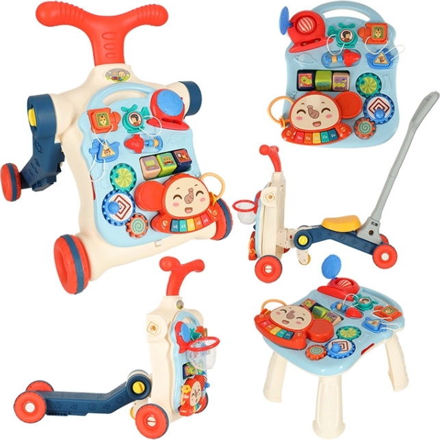 Multifunctional Children's Walker and Interactive Table 5-in-1