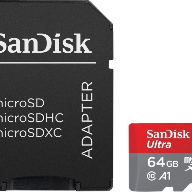 SanDisk Ultra microSDXC Card 64GB A1 with adapter