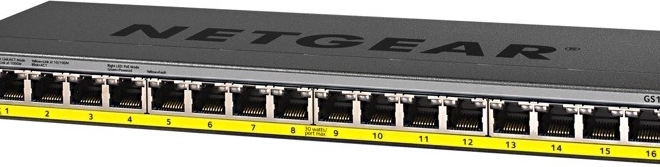 NETGEAR Schakelaar GS116PP 16x GE PoE+ Niet-Beheerbaar