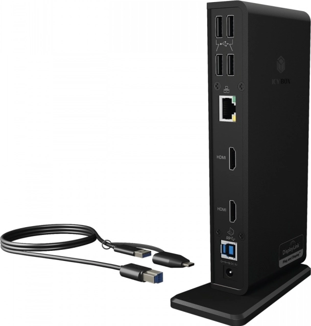 Icy Box DisplayLink Desktop Docking Station
