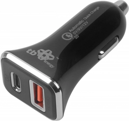 Chargeur voiture universel USB A+C QC