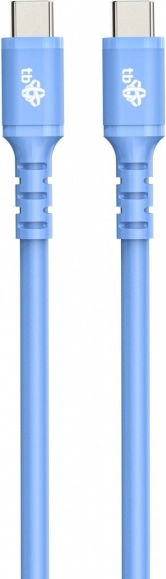 Silicone Blue Cable USB C - USB C 1m