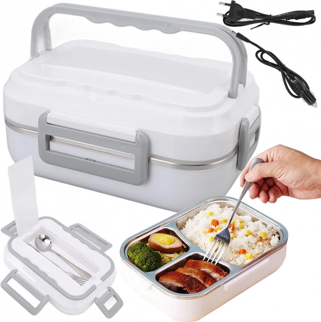 Elektrische verwarmde lunchbox voor onderweg