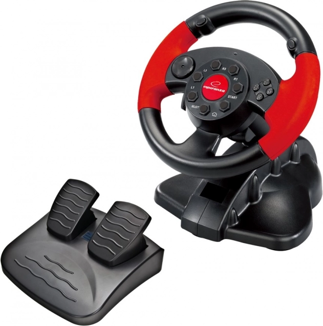Esperanza High Octane stuurwiel voor gaming voor pc en PS3