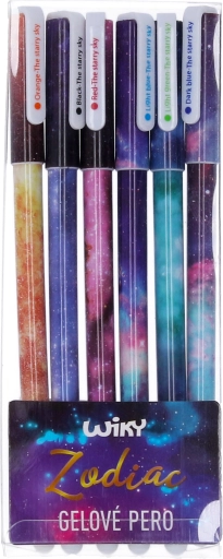 Gelpennen Zodiac set 6 stuks