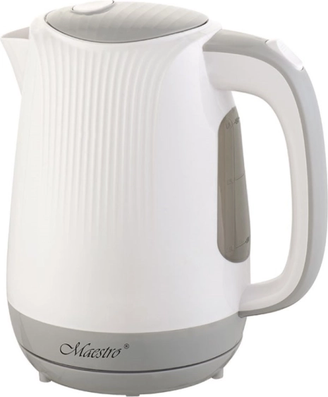 Bouilloire électrique Maestro 1,7 l 2200 W blanche