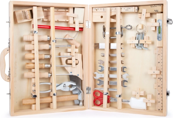 Houten gereedschapskoffer Deluxe small foot