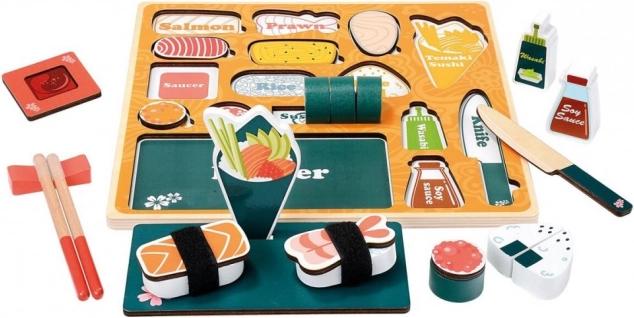 Wooden 3D Puzzle Sushi Bar by Bino