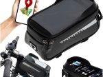 Wasserabweisende Fahrradtasche für den Rahmen mit Handyhalterung