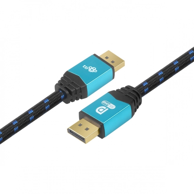 DisplayPort kabel 8K UHD met blauwe connectoren 2 m