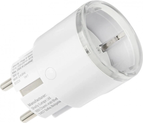 Slimme stekker Shelly Plug S met Matter-ondersteuning (wit)