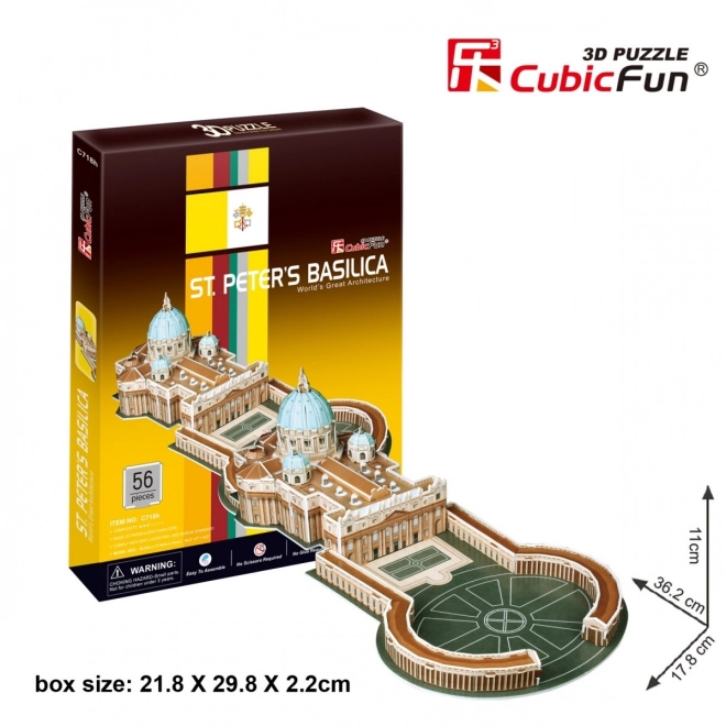 3D-puzzel basiliek van Sint-Pieter