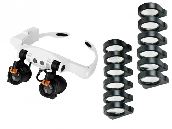 Professionelle Uhrmacher-Lupenbrille mit LED