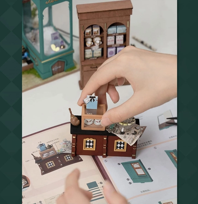 RoboTime miniatuurtherbergje - Theewinkel