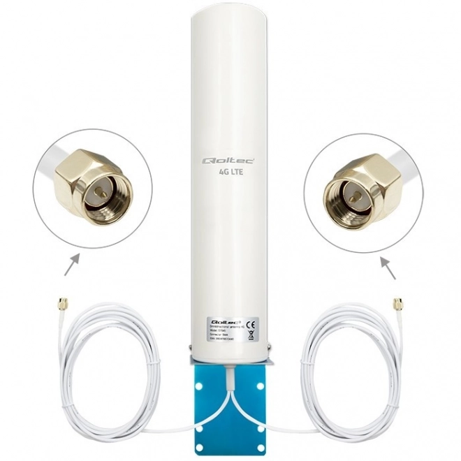 Qoltec 4G LTE Dual Antenne 12dBi für außenbereich