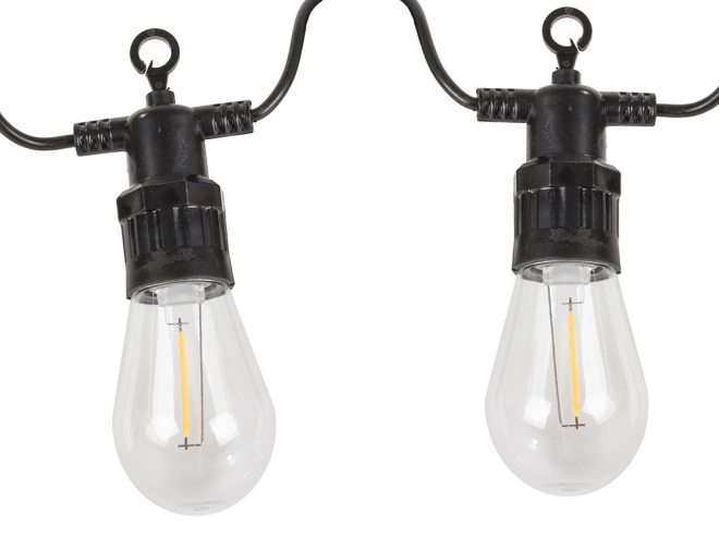 LED-Gartenlichterkette mit 10 Lampen