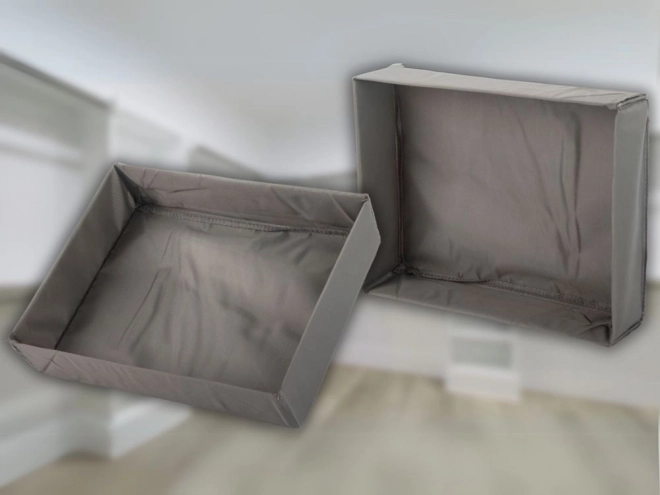 Organisateur de vêtements pour tiroir de dressing gris