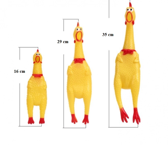 Piepspeeltje voor honden - kip, 16 cm