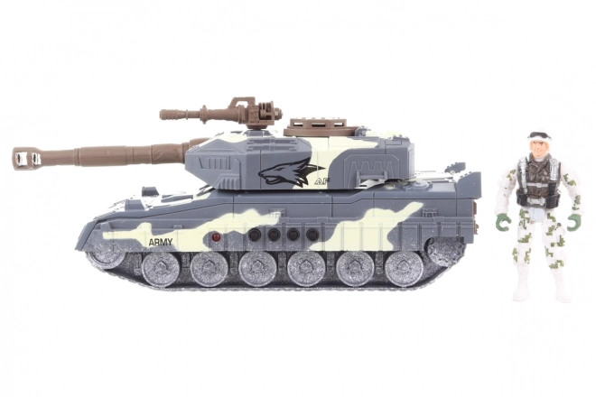 Militaire set met batterij aangedreven tank