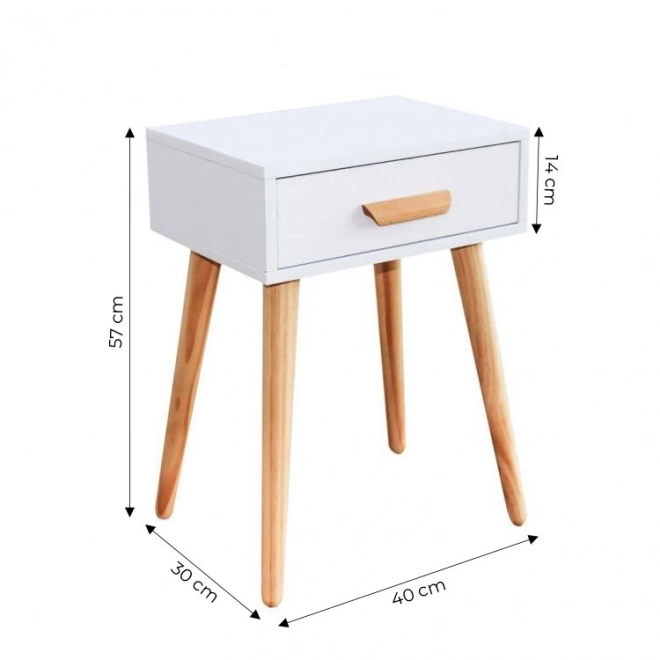 Table de nuit moderne, table basse blanche