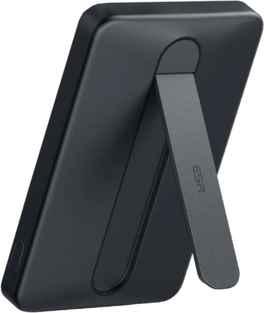 Magnetische powerbank ESR Qi2 MagSlim 5000 mAh met standaard, zwart